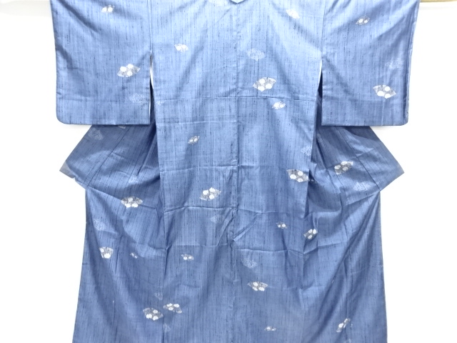 JAPANESE KIMONO / TSUMUGI / WOVEN JIGAMI PATTERN